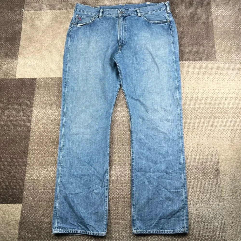 Polo Ralph Lauren 867 Classic Fit Light Wash Jeans Mens 40TX36 Blue Denim